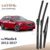For Mazda6 Mazda 6 GJ1 GL MK3 2012-2017 2013 Wiper Front & Rear Wiper Blades Windshield Windscreen Window Brushes 24"+18"+12"