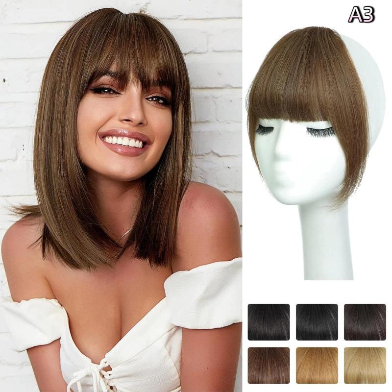 Synthetic Hair Wig Bangs Natural Hair Piece Extensions For Women Daily Wear Styling Accessories