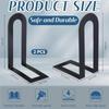 Elegant L-shaped Iron Bookends 1 Pair Rust-resistant for Long-lasting Use in Home Office