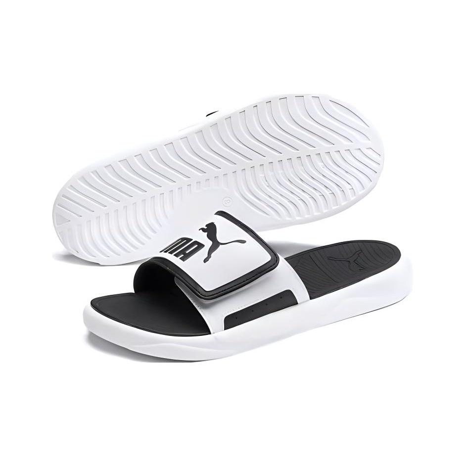 Puma Royalcat Comfort Slides White Unisex Sneakers Black 372280-02