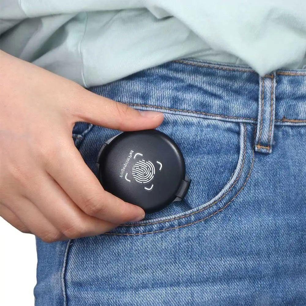 1Pcs Mini Stamp Pad Waterproof Thumbprint Ink Pad Fingerprint Ink Pad  Identification Security