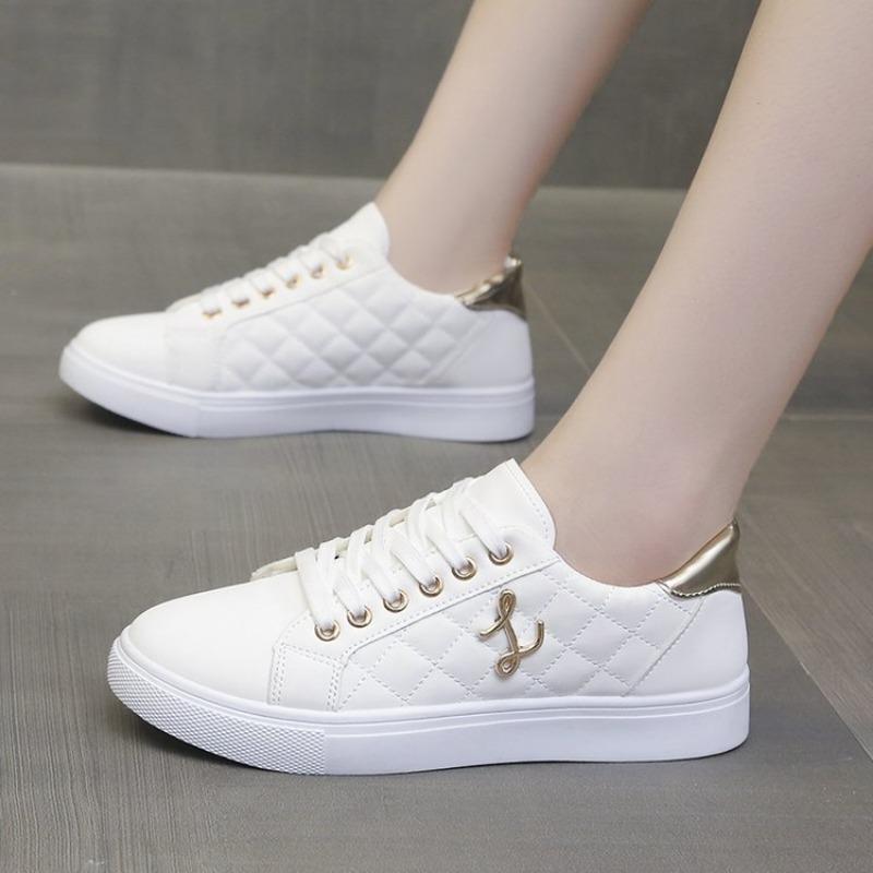 Little White Shoes Autumn and Winter New Trendy Platform Casual Sports Board Shoes Fashion Lace-up Casual Board Shoes