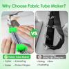 Craft Projects Fabric Roll Tube Maker Easy to Use Save Time Sewing Tube Maker DIY Plastic Bias Tape Maker Making Rugs