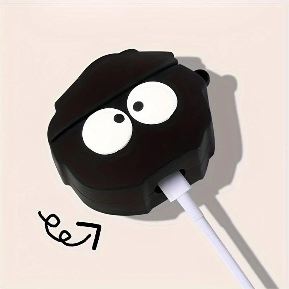 Black Silicone Earphone Case For AirPods 4 3 2 1 Pro2 Cover TPU Headphone Charing Box For AirPods Pro 2 2nd 4th Cases With Hook
