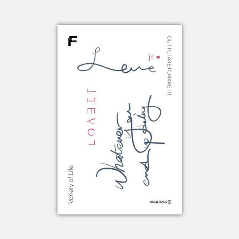 

Люблю это наклейку-татуировку