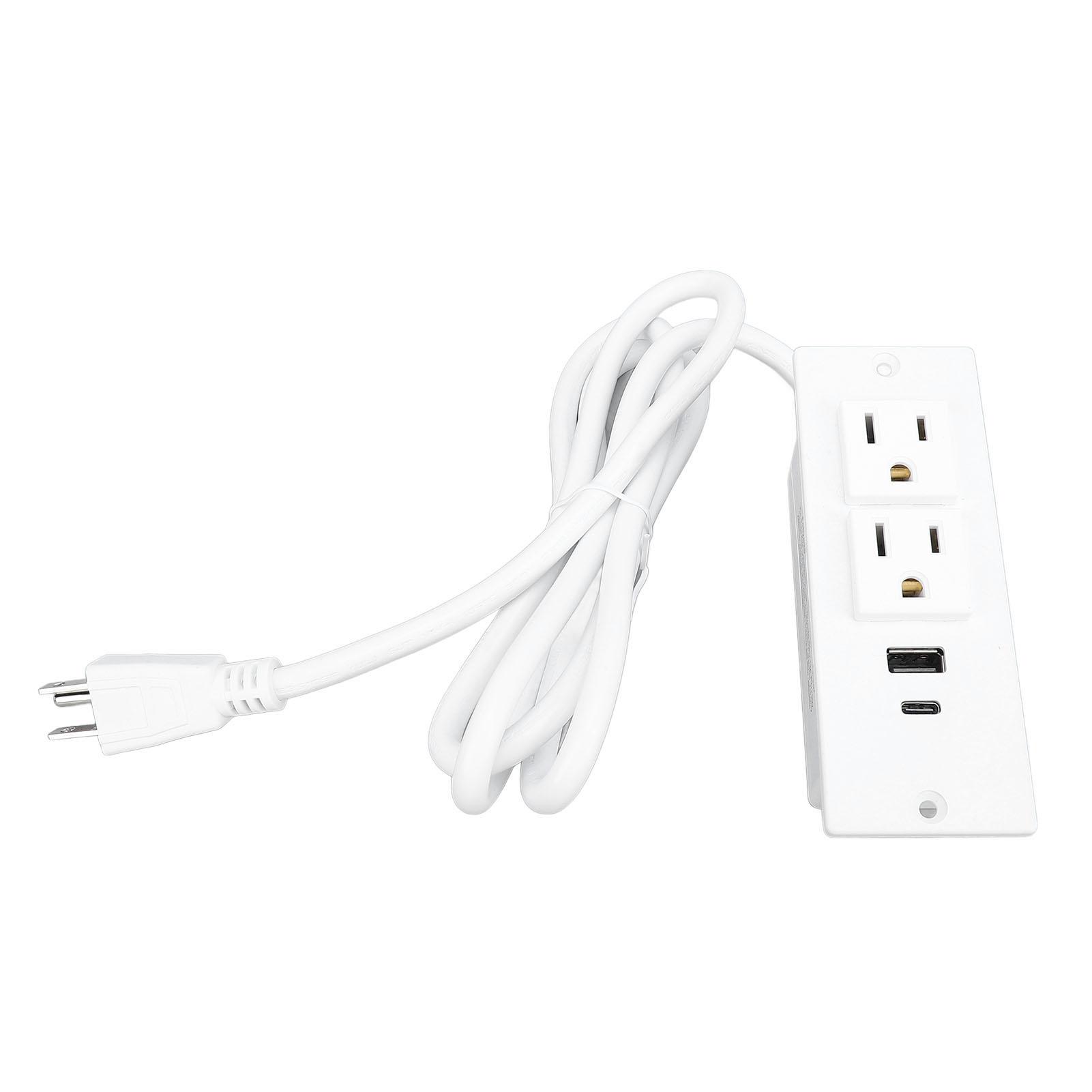 

Conference Recessed Power Strip Table Socket Furniture Outlet PD 20W Fast Charging 2 USB Ports 1.5m