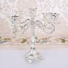 Luxury European Dining Table Model Room Soft Decoration Ornament European Candlelight Dinner Props Metal Wedding Candle Holder