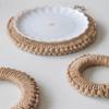 WTEMPO 1PC Handwoven Anti Scald Insulation Placemat Heat Resistant Pot Mat Household Hanging Handmade Tableware Pat