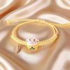 Simple Lucky Cat Knitted Bracelet Unisex Adjustable Cute Animal Woven Bracelet Harajuku Style Jewelry bracelets couple bracelet