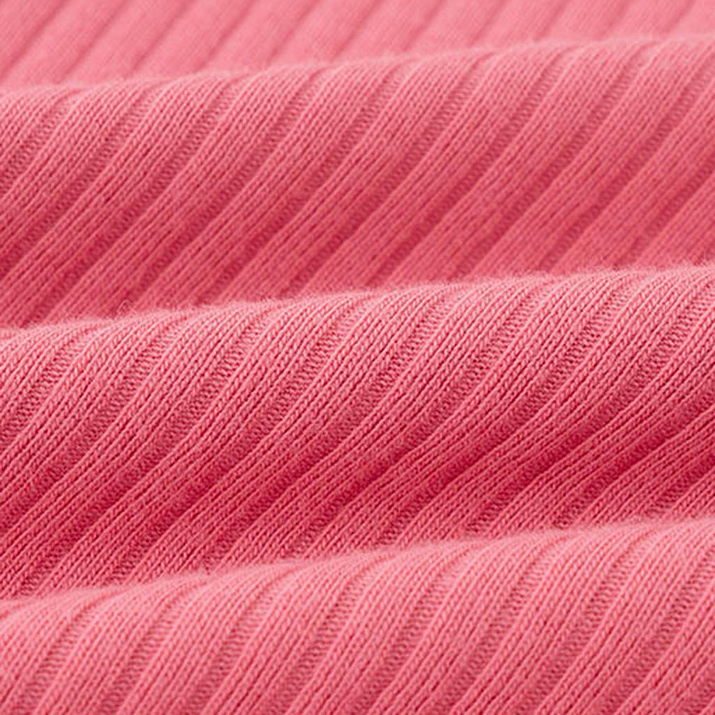 Candy Color Fashion Baby Girls Rib Long Puff Sleeve Irregular Lovely O Neck Spring Autumn Knitted Sweater