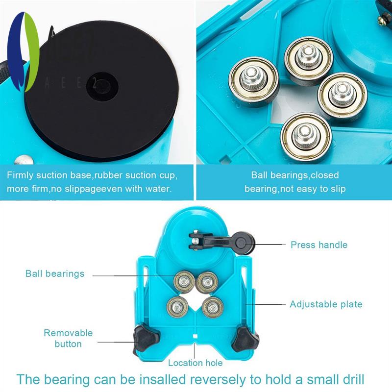 

AEE2-Alloy Steel Diamond Drill Bits 16 PCS Hole Core Drill Hole Saw Kit Drill Bits Set For Tile, , Glass, Marble синій