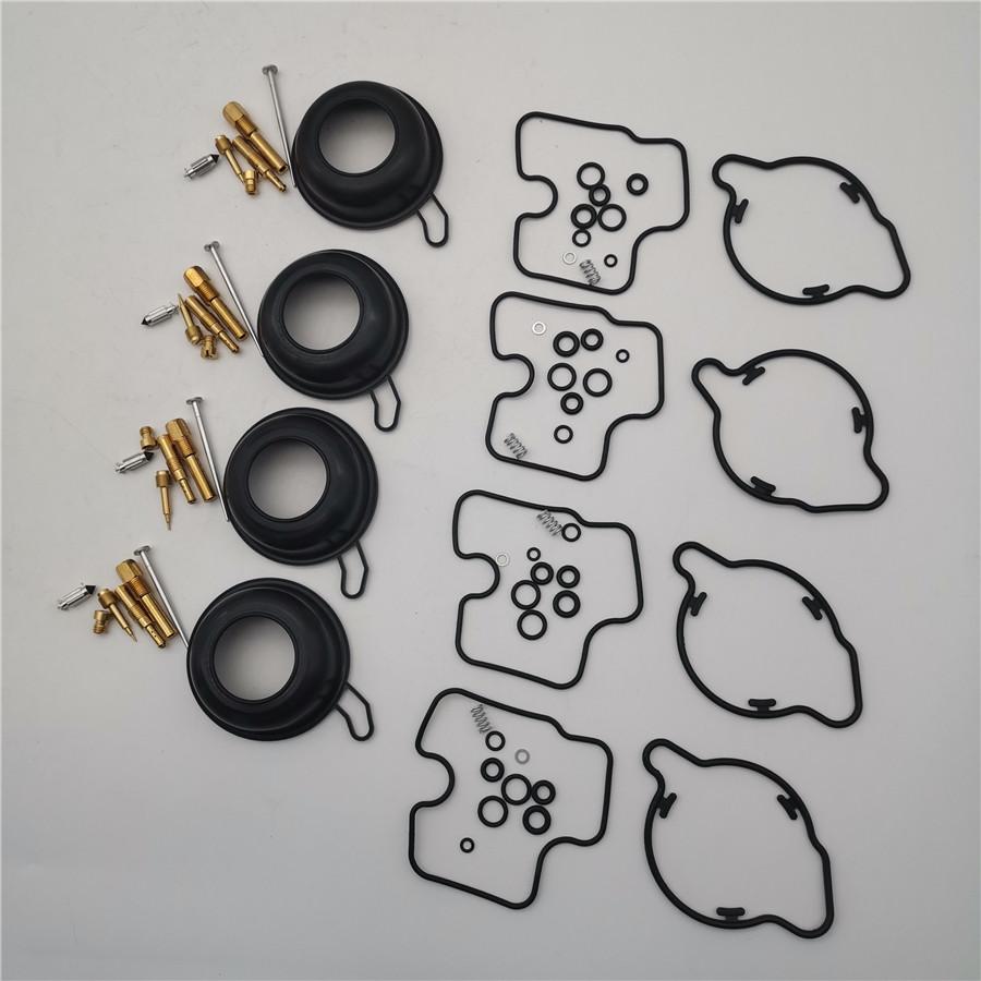 4 Set Carburetor Rebuild Repair Kit w/ Diaphragm Vacuum For Honda CBR400 RR NC29