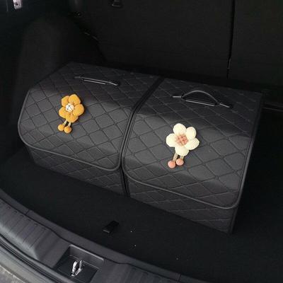 Auto Trunk Organizer Box Große Kapazität Auto Multiuse Werkzeuge Lagerung Tasche Verstauen Aufräumen Leder Falten Für Notfall Lagerung Box