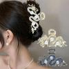Chinese Dragon Year Hair Clips Hair Accessories for Women Girl Red Bead Metal Rhinestone Hair Pin Fashion Jewelry