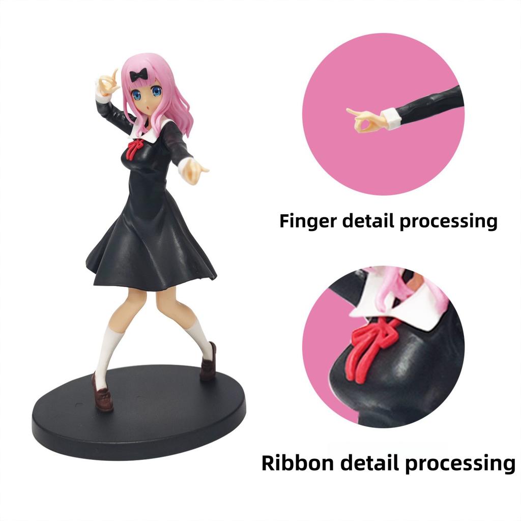 Anime Game Figure Kaguya-sama Love Is War Fujiwara Chika Rabbit Model Dolls Kawaii Girl Figure Japanese Doll Decoration Kid Gift