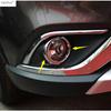 Accessories For Mitsubishi Outlander 2015 -  Front Rear Fog Light Lamp Ring  Frame Molding Cover Trim ABS Chrome Decoration