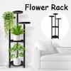 White/Black/Gold 5 Layer Outdoor Indoor Balcony Ladder Pot Plant Rack Flower Pot Plant Stand Plant Garden Rack Steel Shelf