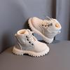 2021 Kids' Winter Velvet Ankle Boots - Boys' Martin Style, Girls' Soft Sole, Cotton Leather