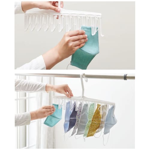 Cojit Quick Dry Hanger Quick Clips (2-Pack) - Featured on TV - Fast Drying Hangers for Handkerchiefs, Socks, Masks, and Underwear - 1-Second Drying