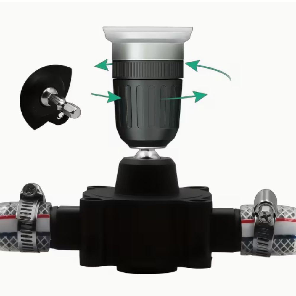 Heavy Duty Electric Drill Pump Small Self Suction Centrifugal Pump Liquid Transfer Pump  Outdoor