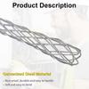 Galvanized Metal Cable Pulling Socks Steel Mesh Mesh Puller Grips Cable Puller  Accessories Parts