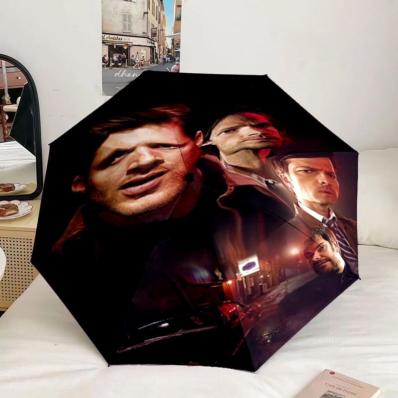 Super-natural Darkness Umbrella 8-Frame for Travel, camping, Casual Lightweight Portable Umbrella, Essential for every family Holidays Gift