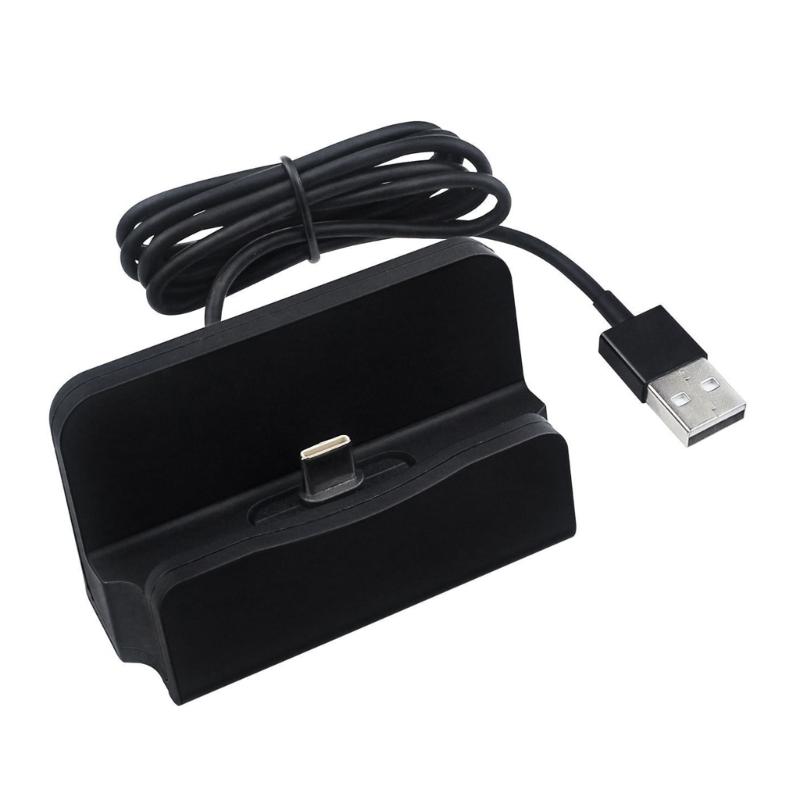 Type C Charging Dock 18W Fast Charging Double Color Black/White Compact Portable Wide Compatibility Safety Protections