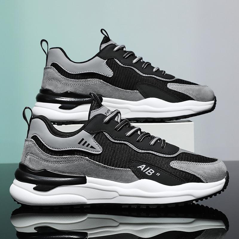 Fashion New Men's Casual Shoes All-match Casual Shoe Breathable Anti-slip Wear-resistant Mens Shoe Mesh Surface for Men Casual Sneakers