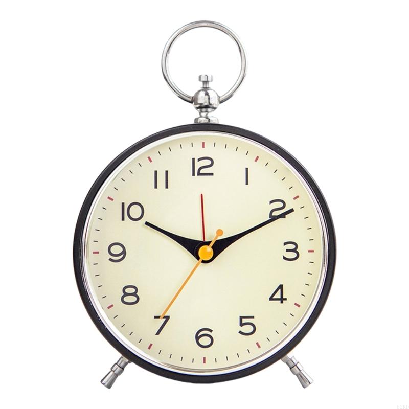 62KD Decorative Classical Alarm Clock with Nightlight for Bedroom Snooze Feature