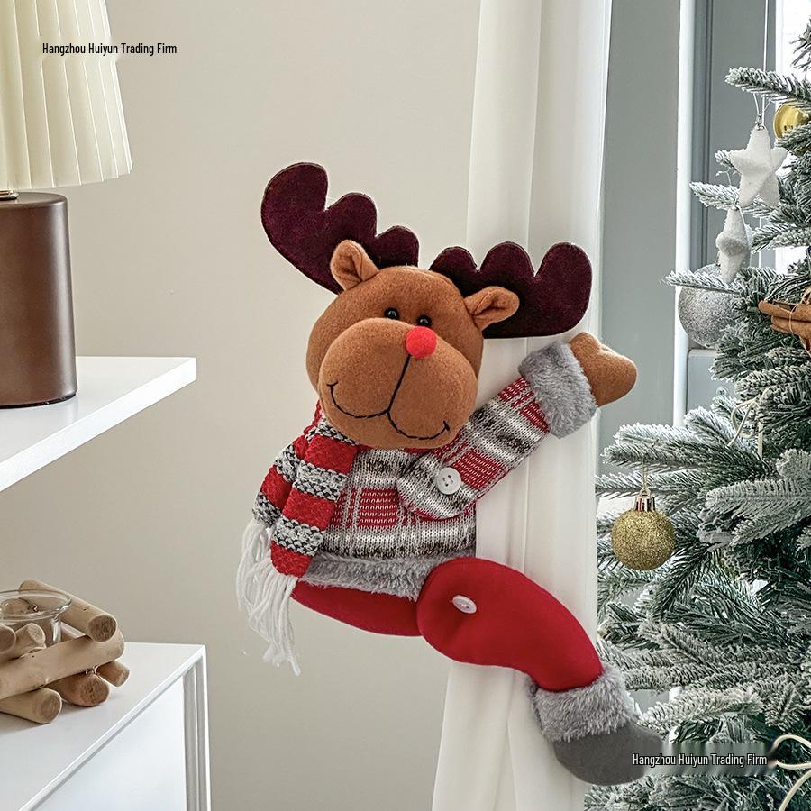 Kreative Weihnachtsmann Vorhangschnalle - Weihnachtsdekoration und Neujahrszimmer-Requisiten