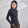 Women's Striped Cashmere Knit Sweater: 2025 Autumn/Winter, Soft & Fluffy, Elegant Slim-Fit Half-High Neck Base Layer.