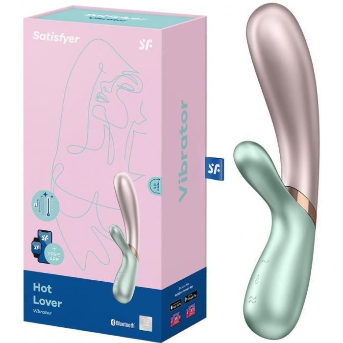 Vibromasseur - Satisfyer - Hot Lover - USB Chauffant - Double Pénétration - Vert