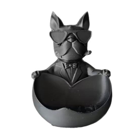 3D Printed Bulldog Box Storage Bulldog Jewelry Sunglasses French Trinkets Keys Desktop