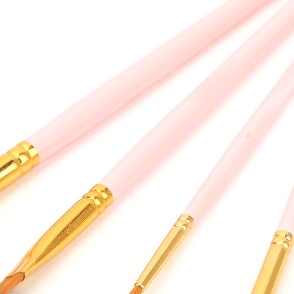 Paint Brush Sets Multimodal Nylon Hair 5 Different Types Oil Paint Brushes for Oil Watercolor Painting Gouaching Gift