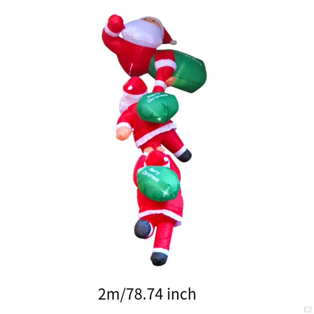 Nadmuchiwane zabawki świąteczne Wspinaczka Święty Mikołaj Ozdoba świąteczna Dekoracja imprezowa Dmuchanie