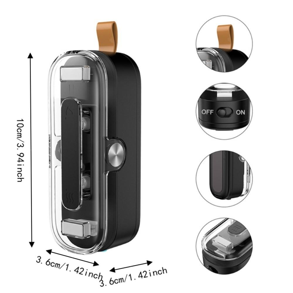 Battery-powered Mini Sealing Machine with Cutter Food Packaging Resealer Handmade Snack