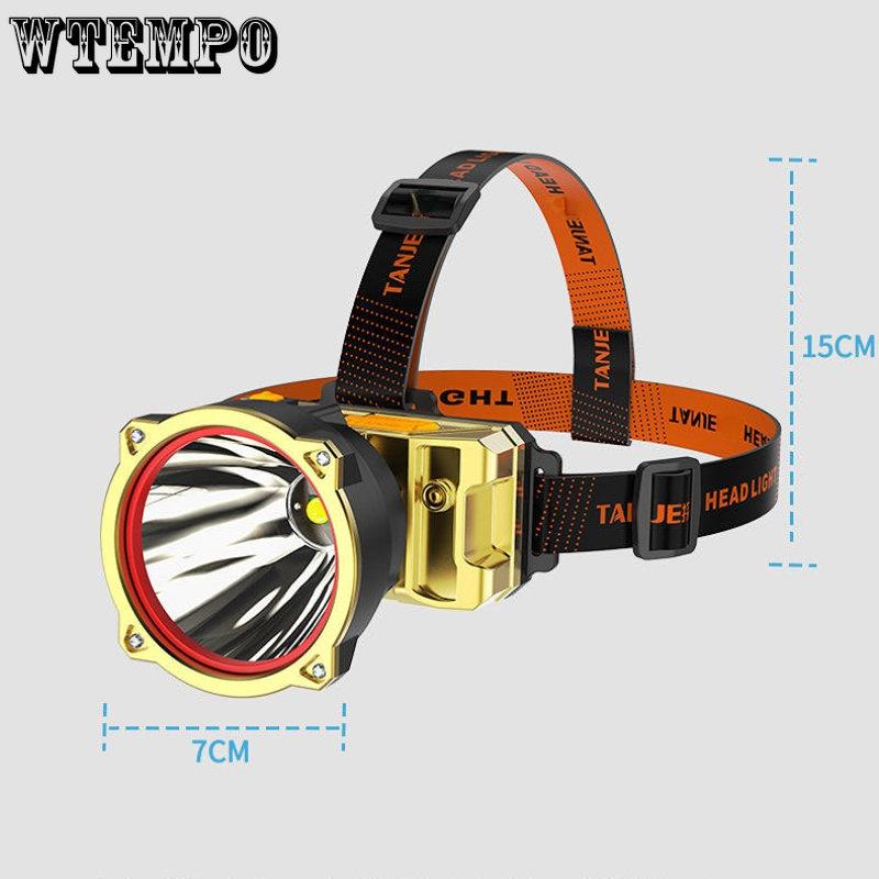 Led Strong Light Headlamp USB Rechargeable Lighting Lamp Outdoor Multifunctional Fishing Headwear Headlamp Repair Lighting