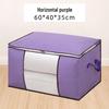 Cotton Quilt and Clothes Organizer Bag with Window, Non-Woven Fabric for Packing and Storage