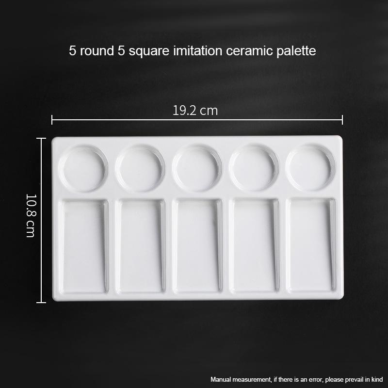 Bview Art 1pcs Palette for Painting, Daily Art Supplies for Art Students, Watercolor Paint Mixing Tray, Paint Palette