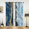Abstraktion Blau Marmor Moderne Fenster Vorhänge für Wohnzimmer Schlafzimmer Vorhang Küche Behandlung Jalousien Vorhänge