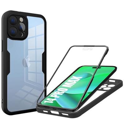 Θήκη - BOOLING - Για iPhone 14 Pro Max - Προστασία 360 - Ενισχυμένο Περίγραμμα - Μαύρο