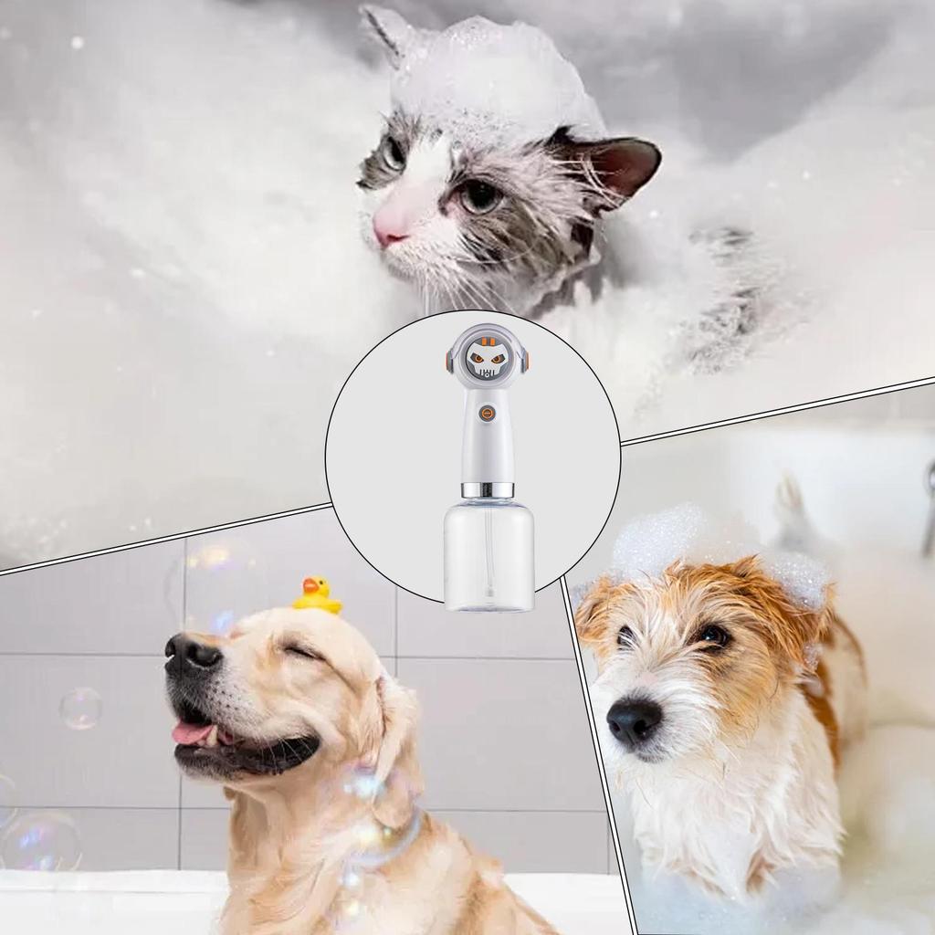 Pet Soap Foamer Ergonomic Showerhead Spray Electric Puppy Foam Machine For Washing Bathing Spa Shower Bathtub Home Cats Dogs