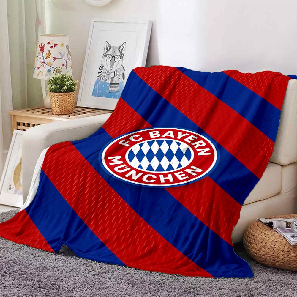 Bayern Munich Theme Printed Blanket - Perfect for Couch, Bed, Travel & Outdoor Use | Machine Washable, Cozy & Durable.
