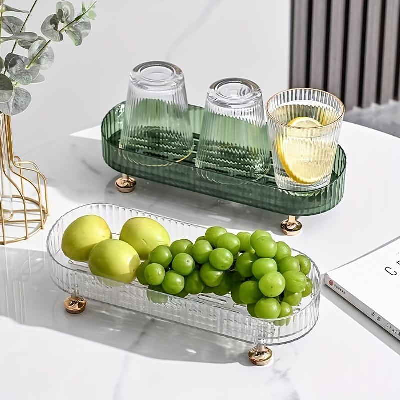 Badezimmer-Waschtischschale, Acryl-Make-up-Parfüm-Organizer für Kommode, Dekorativer Organizer-Arbeitsplatte für Hautpflege, Kosmetika