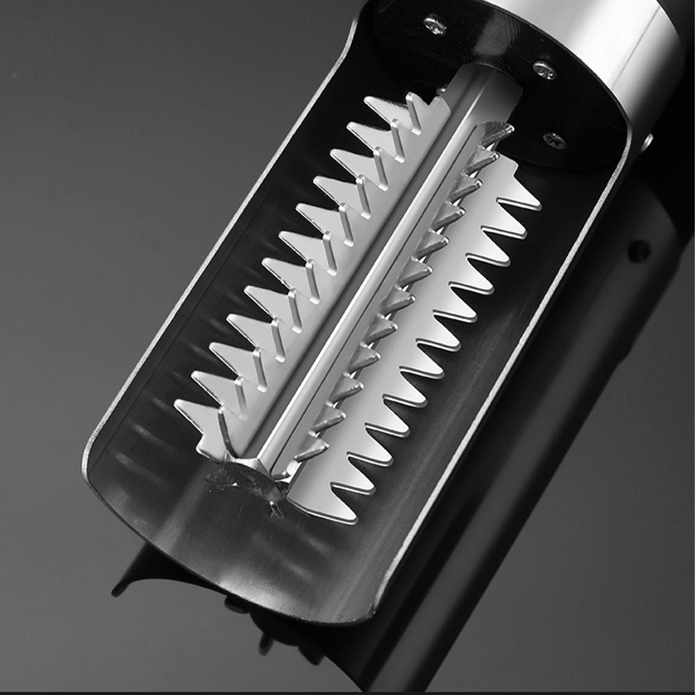 Waterproof Powerful Cordless Rechargeable Scale Scraper Stainless Steel Roller Blade Fish Scaler Remover for Scraping Fish Scale