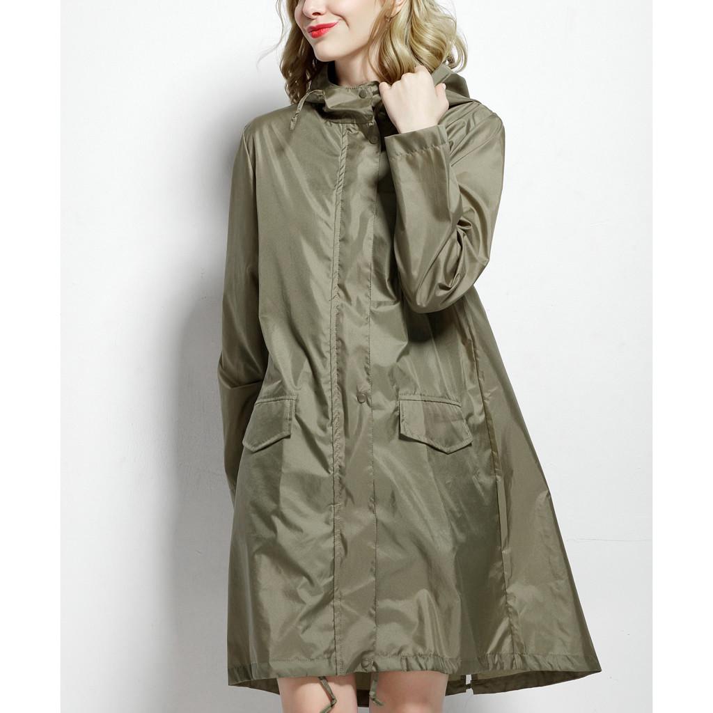 Women's Rain Jacket Outdoor Waterproof Windproof Coat Outwear