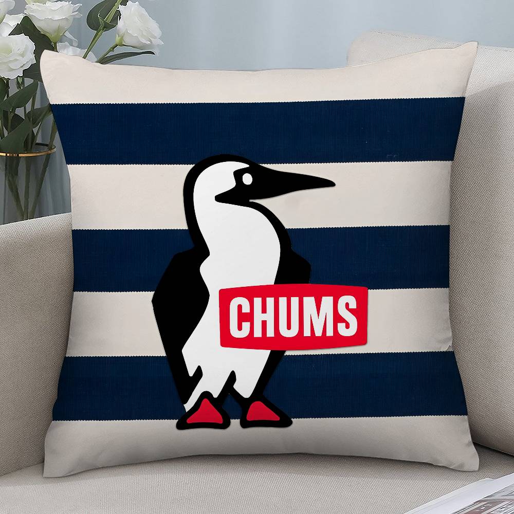 Design C-Chums-s Pillow Case Short Plush Double-sided Print Square Throw Pillow Covers Sofa Home Cushion Decor