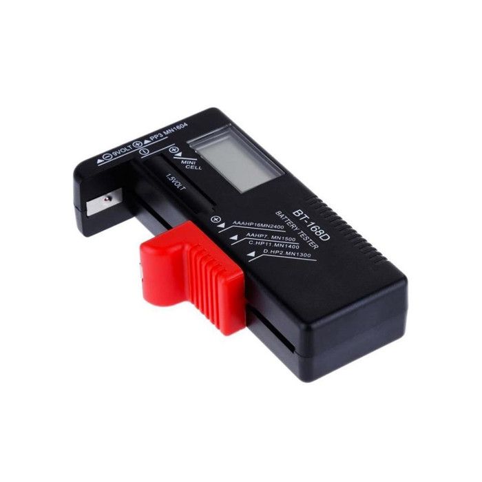 Tester Universale per Batterie AA, AAA, C, D, 9V e Batterie a Bottone