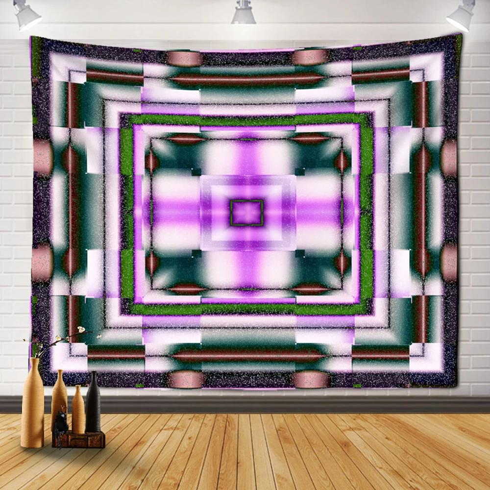 Boho Style Living Room Psychedelic Witchcraft Dorm Sheets Home Decor Colorful Mandala Tapestry Wall Hanging