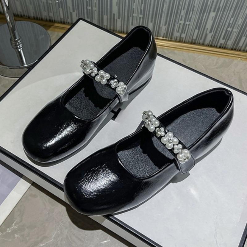Blume Kristall Damen Flats Slipper Schuhe 2025 Herbst Flache Mode Schuhe Designer Elegant Luxus Kleid Zapatillas De Mujer